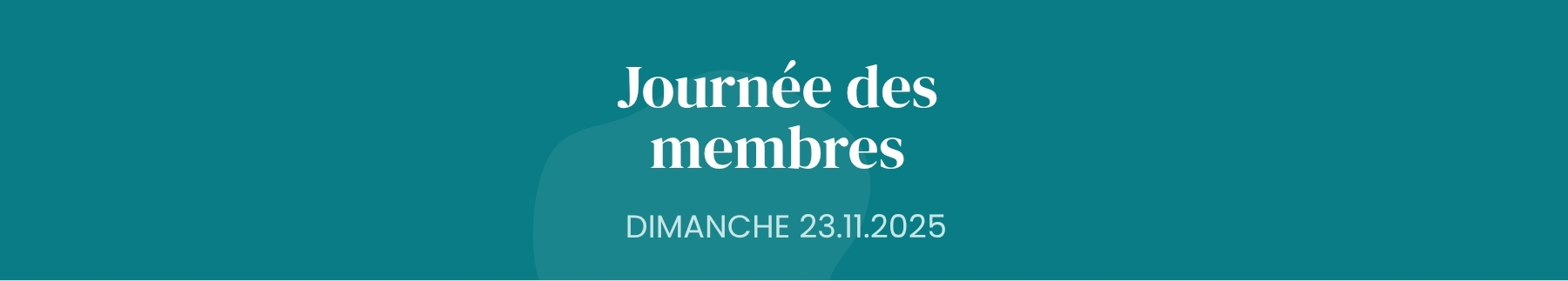 Journée des membres de la SBSR 2025
